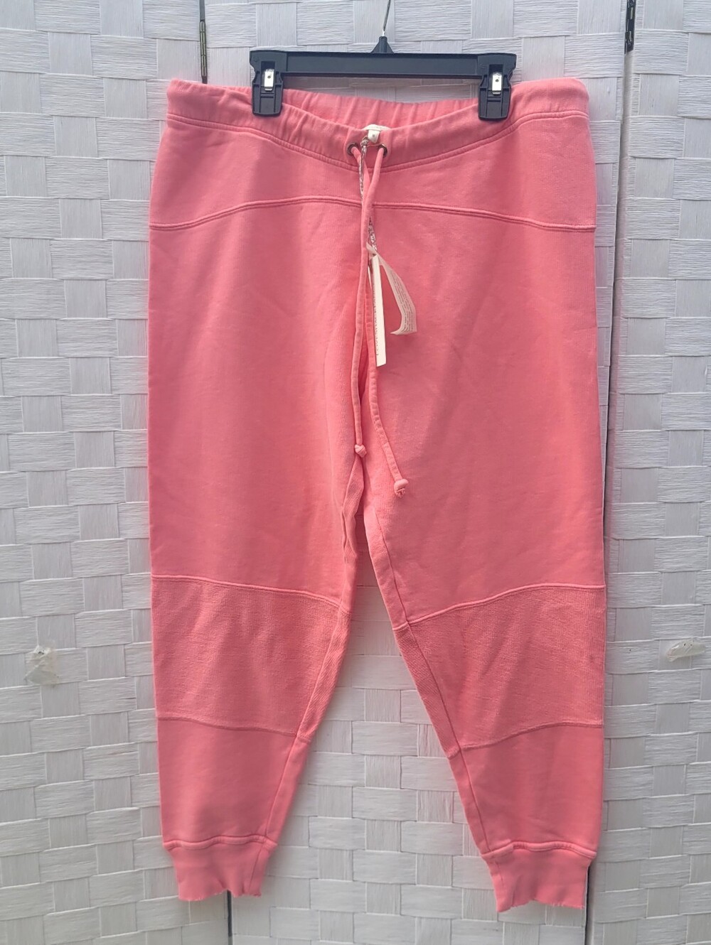 Nwt $195 Love Shack Fancy Pink Lounge Joggers Sz M